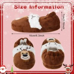 Eurzom 2 Paires De Noël Enfant Filles Fuzzy Pantoufles Mignon Chaud Peluche Enfants Maison Pantoufles Doux Animal Enfants Santa Pantoufles Chaussures (Medium) -Rose Magasin 81V3Y1r dIL. AC UL1500