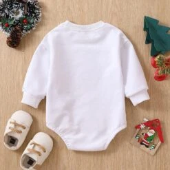 Bébé Nouveau-né Bébé Garçons Set Lettre Cartoon Print À Manches Longues Romper Bodysuit De Noël Tenue Vêtements Romper (Blanc, 3-6 Mois) -Rose Magasin 81WSL2MIuZL. AC SL1500
