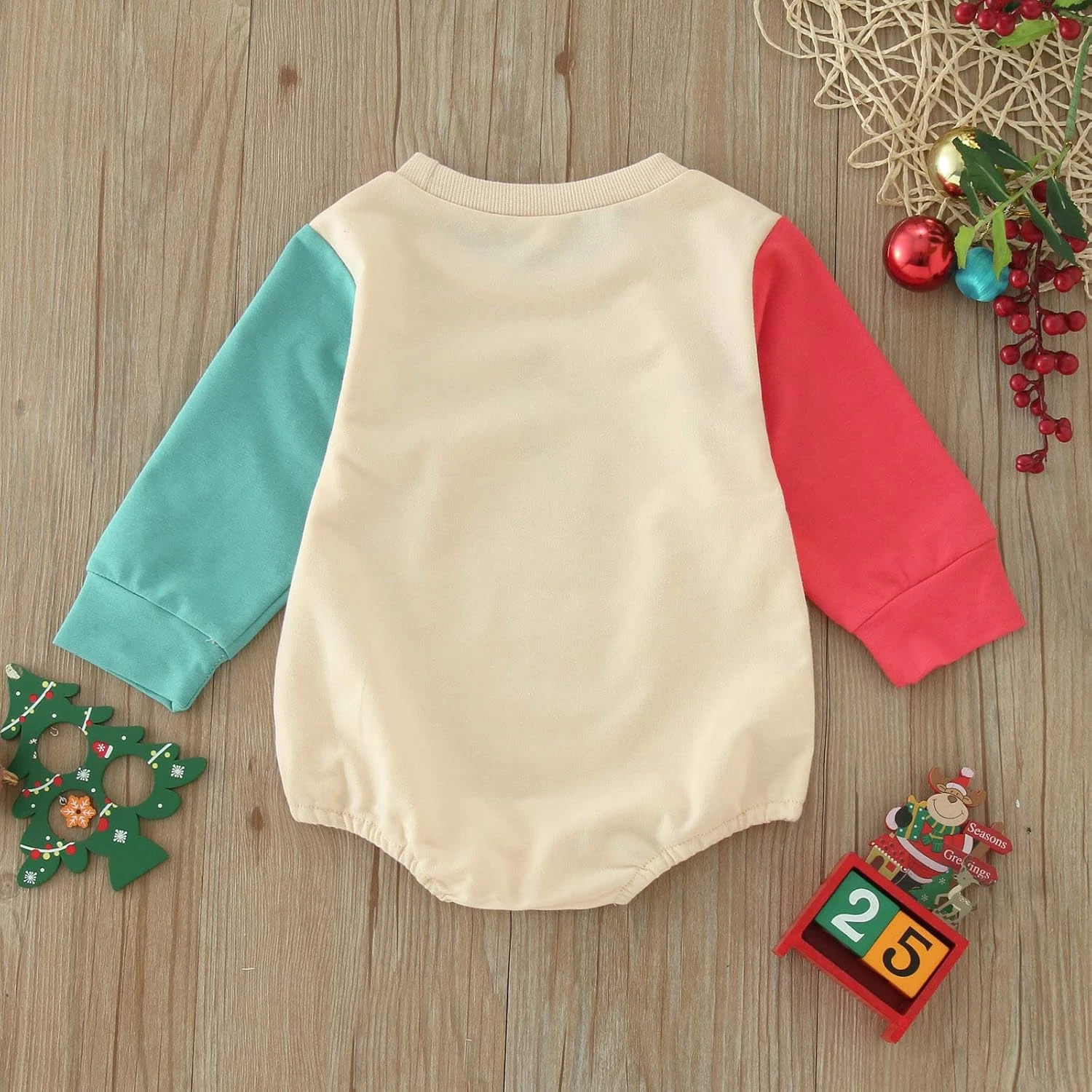 Denim Romper Infant Garçons Filles De Noël À Manches Longues Lettre Impressions Pullover Romper Nouveau-né Bébé Vêtements 5 Denim Romper Infant Garçons Filles De Noël À Manches Longues Lettre Impressions Pullover Romper Nouveau-né Bébé Vêtements – Image 3