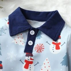 NLGToy Bébé Garçon Romper Combinaison Enfant Enfants Filles Garçons Infantile Mignon Noël Bonhomme De Neige Imprime Romper Combinaison Chiffons (Blue, 9-12 Mois) -Rose Magasin 81eloKTqeuL. AC SL1500