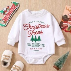 Bébé Fille Romper Jumpsuit Noël Bébé Infantile Nouveau-né Garçons Filles Lettre Bande Dessinée Long Bébé Garçon Rompers 18-24 -Rose Magasin 81gEQBtkuzL. AC UL1500