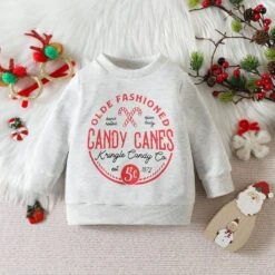 Sfdgfhyf Garçons Mignon Vêtements Enfants Enfants Garçons Filles Enfant Lettres De Noël Impressions À Manches Longues Sweat Pull -Rose Magasin 81hc 58501L. AC UL1500
