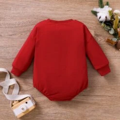 Linge Bébé Vêtements Nouveau-né Bébé Filles Garçons Infantile Mignon Noël Lettres Impressions Romper Jumpsuit Bébé Snap -Rose Magasin 81j 0LO8LL. AC UL1500
