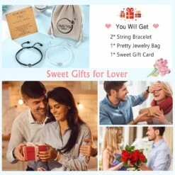 UNGENT THEM I Love You 100 Langues Bracelets De Corde Tressée Couples Cadeaux Pour Petit Ami, Petite Amie, Mon Amour, âme Sœur, Anniversaire Saint Valentin Anniversaire Anniversaire Anniversaire Anniversaire Cadeau De Noël Pour Lui Et Elle -Rose Magasin 81jswwAO HL. AC UL1500