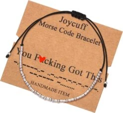 Bracelets De Code Morse Inspirants Encouragement Motivationnel Mémorial Cadeaux Uniques Chaîne Acier Inoxydable Friendship Bracelets D'argent Réglables Pour Femmes Hommes Enseignant Sœur Maman Fille Tante Adolescente Fête Des Mères Anniversaire Noël Graduation