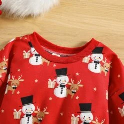 Footless Baby Pyjamas Infant Newborn Baby Girls Garçons Noël Romper Snowman Santa Print Round Neck Baby Coverall -Rose Magasin 81mMn3hZDlL. AC UL1500