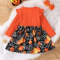 Filles Chandail De Noël Taille 7 Enfant Filles Halloween À Manches Longues Côtelées Robes Enfants Bande Dessinée (Orange, 4-5 Years) 12 Filles Chandail De Noël Taille 7 Enfant Filles Halloween À Manches Longues Côtelées Robes Enfants Bande Dessinée (Orange, 4-5 Years) -Rose Magasin 81mSr59IHEL. AC SL1500