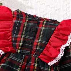 Garçon Vêtements Dinosaure Nouveau-né Infantile Bébé Filles Garçons De Noël Vêtements Plaid Romper à Manches Évasées Trois Chemise -Rose Magasin 81pMcSytsbL. AC UL1500