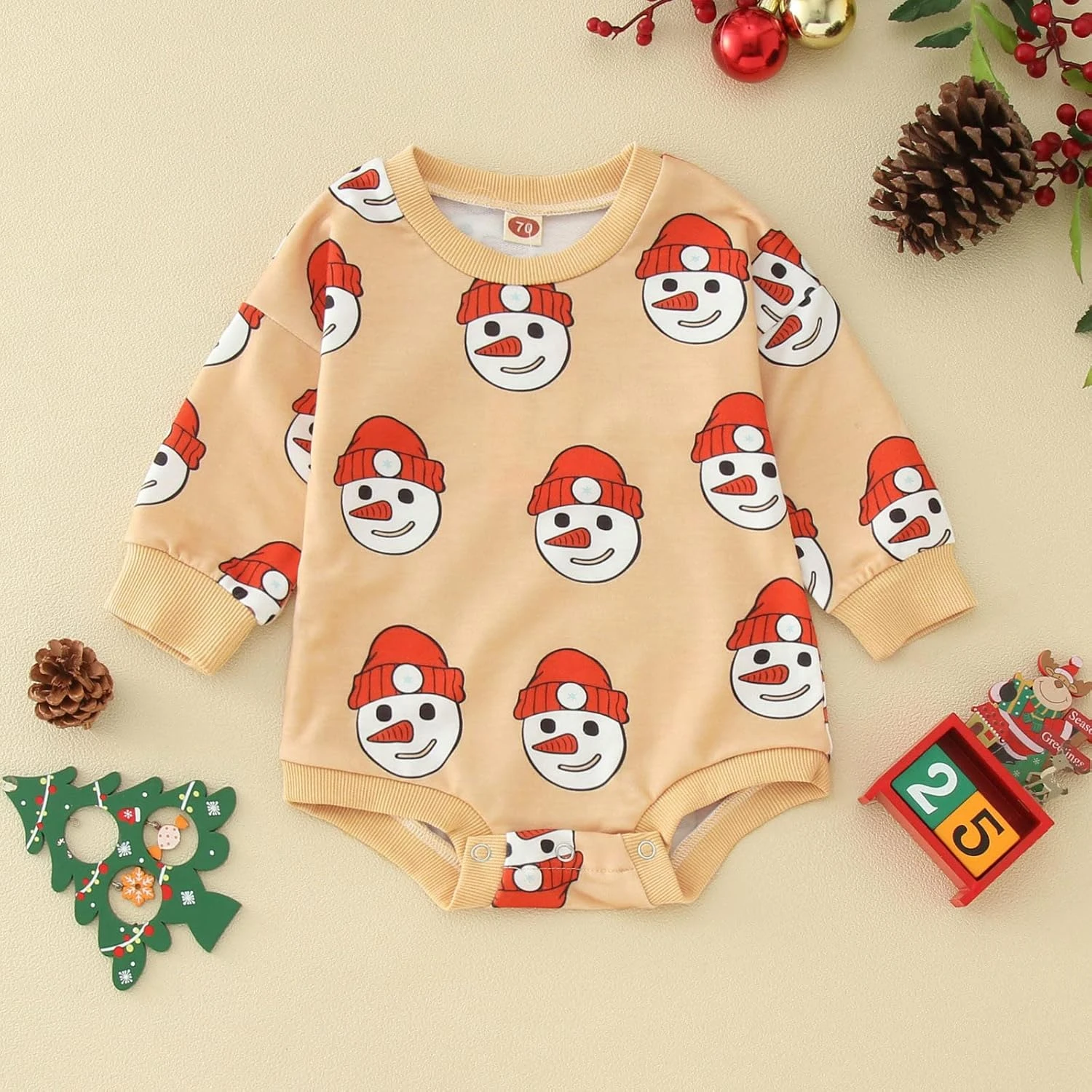 Fille Vêtements Infantile Garçons Filles À Manches Longues Dessin Animé Noël Santa Imprimé Romper Tops Maman Bébé Vêtements 9 Fille Vêtements Infantile Garçons Filles À Manches Longues Dessin Animé Noël Santa Imprimé Romper Tops Maman Bébé Vêtements – Image 7