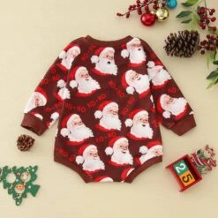 NLGToy Bébé Fille Vêtements Coton Infantile Garçons Filles À Manches Longues Bande Dessinée Noël Santa Imprimé Romper Tops Bébé Garçon Cadeau -Rose Magasin 81rGcuHHdLL. AC UL1500