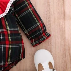 Garçon Vêtements Dinosaure Nouveau-né Infantile Bébé Filles Garçons De Noël Vêtements Plaid Romper à Manches Évasées Trois Chemise -Rose Magasin 81umtrI3pkL. AC UL1500