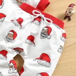 Enfants Tenue Nouveau-né Bébé Filles Garçons Père Noël Imprimer Noël Automne Sweat à Manches Longues Pantalon -Rose Magasin 81vYmfM PdL. AC UL1500