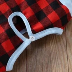 NLGToy Pâques Tenues Pour Bébé Garçon Enfant Enfants Filles Garçons Infantile Mignon De Noël Dessin Animé Vieil Homme Plaid Prints Romper Jumpsuit R (Rouge, 6-9 Mois) -Rose Magasin 81xaudorXUL. AC SL1500