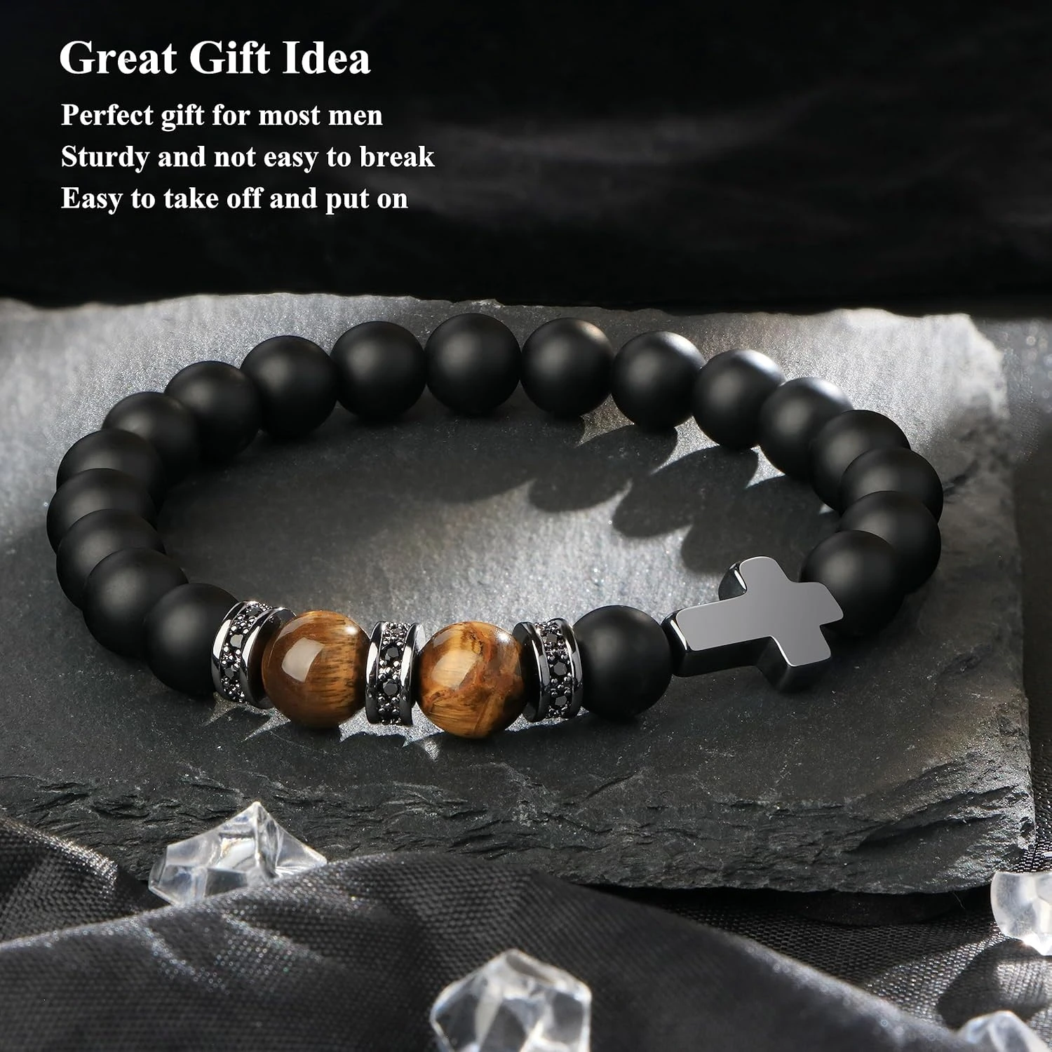 Cadeaux De Bracelet Croisé Pour Fils, Petit-fils, Papa, Mari, Parrain, Hommes - Anniversaire Graduation Retraite Noël Cadeau Chrétien Pour Adolescents Garçons Hommes 8 Cadeaux De Bracelet Croisé Pour Fils, Petit-fils, Papa, Mari, Parrain, Hommes - Anniversaire Graduation Retraite Noël Cadeau Chrétien Pour Adolescents Garçons Hommes – Image 6