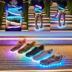 Chaussures Lumineuses LED YIQIZQ Pour Enfants Baskets Hautes Pour Garçons Filles Chaussures De Danse Bas Pour Halloween Fête De Noël Avec Charge USB -Rose Magasin 91cymCtfb0L. AC UL1500