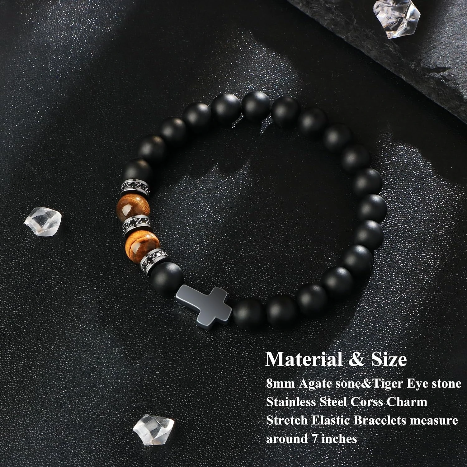 Cadeaux De Bracelet Croisé Pour Fils, Petit-fils, Papa, Mari, Parrain, Hommes - Anniversaire Graduation Retraite Noël Cadeau Chrétien Pour Adolescents Garçons Hommes 7 Cadeaux De Bracelet Croisé Pour Fils, Petit-fils, Papa, Mari, Parrain, Hommes - Anniversaire Graduation Retraite Noël Cadeau Chrétien Pour Adolescents Garçons Hommes – Image 5