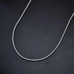 CEKAMA 925 Sterling Argent Perle Boule Chien Tag Chaîne Pour Hommes Et Femmes Argent Perle Chaîne Collier Argent Boule Chaîne Colliers 3.0MM, 18 - 26 Pouce Bijoux Cadeaux Pour Noël Saint Valentin Fête Des Mères Fête Des Pères -Rose Magasin 91gujHVwnML. AC UL1500