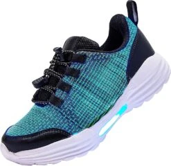 Chaussures LED PYYIQI Fibre Optic Pour Les Enfants Chaussures Light Up Sneaker Pour Les Garçons Filles Chaussures Flashing Dancing Pour Les Festivals, Noël, Halloween, Fête Du Nouvel An Avec Charge USB