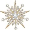 Broche Des Flocons De Neige Des Cristaux Autrichiens Pour L'hiver Broche D'étoiles Vintage Pour Femmes Hommes Filles Cadeau D'anniversaire Broche Nuptiale Pour Fête Noël -Rose Magasin 91yi5oR9AL. AC UL1500